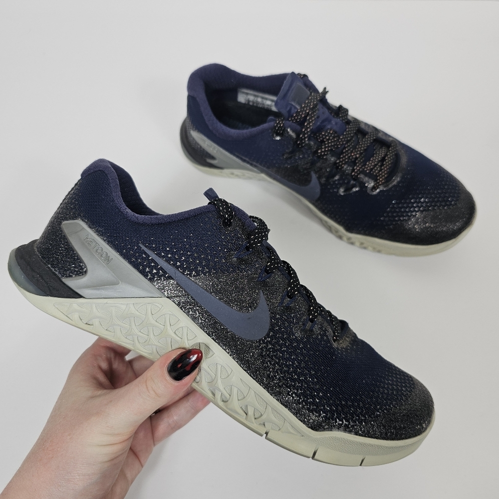 Nike Metcon 4 Metallic College Navy Women's 6